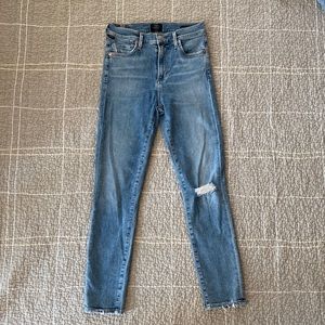 Citizens of Humanity Rocket Crop Mid-Rise Skinny Jeans made in USA (size 25)